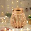 Lanternas de Vento de Bambu Personalizadas, Lanternas de Flores de Chão Tecidas à Mão, Decorações de Feriado para Sala de Estar, Lanternas de Vento e Castiçais para Hotel B&B