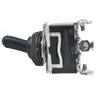 Interruptor Basculante Leniu E-Ten1122 Tres Posiciones Tres Velocidades Pie de Tornillo Negro Interruptor Basculante