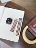 Correa de Reloj de TPU Retro a Cuadros con Dibujo de Oso Lindo Adecuada para Apple Watch iWatch 12ª Generación 11/10