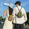 Bolso de Lona Vintage Lavado Estilo Japonés de Gran Capacidad 2026 Bolso Cruzado Retro para Gimnasio Bolso Cruzado al Hombro Bolso para Estudiante
