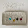 Versátil para el Viaje Color Amor Tirar Collar Largo Simple Temperamento Único Personalidad Única Moda Accesorios para Colgar en el Cuello para Mujer