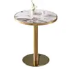 Mesa de Negociação Redonda de Rocha de Luxo Nórdico Mesa Redonda Simples Moderna Mesa de Recepção Mesa de Varanda Mesa de Negociação e Conjunto de Cadeiras para Escritório de Vendas