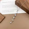 Colar Sol Estrela Lua Exquisito Cobre Micro-Incrustado Zircônia Acessórios de Colar Mulheres 2025 Novo Temperamento Mais Fácil de Combinar Acessórios de Moda