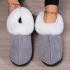 Pantuflas de Algodón de Terciopelo Transfronterizas de Otoño e Invierno para Mujer, Pantuflas de Algodón de Suela Gruesa para Hombre para el Hogar, Bolsas Cálidas y Pantuflas Peludas al Por Mayor