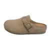 Diadema Retro de Venta Caliente Medias Zapatillas Medias para Mujer Moda Otoño 2026 Ropa Exterior Persona Perezosa Correa Única Versátil Zapatos Birkenstock