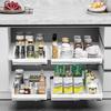 Estante extraíble inferior para almacenamiento debajo del fregadero, sin perforaciones, cocina, sin perforaciones, riel deslizante, cajón interior extraíble de cocina, estante para condimentos