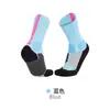 Meias de basquete personalizadas para homens e mulheres, malha respirável, alta elasticidade, antiderrapantes, resistentes ao desgaste, meias esportivas de cano médio elite em blocos de cor