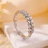 Anillo Exquisito Vintage de Cobre Dorado/Platinado con Espiga Dorada de Trigo y Diamante para Mujer, Inspirado en el Diseño, de Nicho, Transfronterizo Europeo y Americano, Nuevo