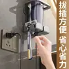 Soporte de pared para afeitadora eléctrica sin taladro transfronterizo, estante base de almacenamiento para maquinillas de afeitar de baño