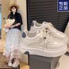 Zapatos de Pan con Suela Gruesa Estilo Hong Kong para Mujer 2025 Otoño Nuevos Ins Nicho Original Versátiles Deportivos Casuales