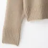 Suéter de Tricô Liso Simples Versátil Toque Macio Novo Feminino Primavera 2026 AliExpress Transfronteiriço 2142191