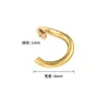 Anillos Abiertos de Acero Inoxidable Accesorios para Joyería DIY Anillo Único Dorado Accesorios Hechos a Mano Anillas de Salto Anillos de Conexión para Collares y Pulseras