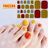 Verano 2021 Nuevos Stickers Franceses para Pies Stickers Nail Art Stickers Completos Bronceado Japonés Despegables Nail Art Stickers para Pies Stickers Completos