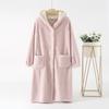Nova Roupa de Dormir de Lã de Cordeiro para Mulheres, Pijama de Inverno, Roupão Quente de Fleece, Roupa de Casa Longa de Inverno para Mulheres, Atacado