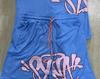 Y2k Estética Masculina Gótica Conjunto de 2 Peças Hip Hop Alfabeto Camiseta Cordão Perna Larga Shorts Terno American College