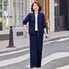 Conjunto deportivo de otoño para mujeres de mediana edad con top de cuello camisero, conjunto casual de dos piezas con cremallera y cuello alto para madres de mediana edad