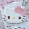 Lindo Felpa Moño Gato Gatito Flequillo Velcro Dulce Niña Frente Lateral Parche para el Cabello Niños