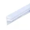 Tira de Sellado para Puerta y Ventana de Vidrio Tipo H Sin Marco Balcón Ventana de Piso a Techo Cabina de Ducha Invernadero Baño Tira de Sellado