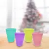 Plato de Plástico de Color para Pan, Pastel, Té, Guardería, Bandeja con Plato para Vaso de Agua de Plástico, Tazón de Plástico