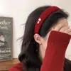 Diadema Retro Maillard Otoño Invierno para Mujer de Gama Alta Lujo Ligero Borde Ancho Parte Superior Alta del Cráneo Diadema Estilo Simple Sombrero