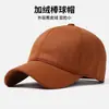 Gorra de Béisbol Gruesa con Forro de Lana para Circunferencia de Cabeza Grande para Hombre, Versátil y Moderna de Estilo Coreano, Resistente al Viento y al Frío, Gorra de Pico de Pato, Gorro Cálido para Deportes