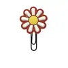 [Serie de flores] linda flor pegamento flexible de PVC accesorio estudiantil decoración para paper clip marcapáginas venta al por mayor