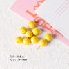 Estilo japonés con cuentas redondas de caramelo acrílico de color sólido de alta calidad, accesorios para pendientes de joyería hechos a mano DIY