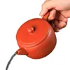 Rojo Cáscara de Naranja Bata Morada Arcilla Púrpura Tetera, Tetera Hanwa Pura Hecha a Mano, Tetera Fengming de Gran Capacidad, Tetera de Alto Nivel para Preparar Té B8