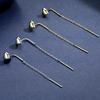 Plata Esterlina 925 Genuina Línea de Oreja Temperamento Femenino Amor Cadena Larga de Borlas Aretes Pendientes