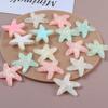 Estilo Oceánico de Verano Pequeño Fresco Lentejuelas Resina Colorida Estrella de Mar Zuecos Flor Tocado Accesorios para Joyería DIY Venta al por Mayor