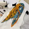 Lenço de Seda Coreano Fácil de Cuidar e Resistente a Amassados, Lenço Decorativo Pequeno para Pescoço com Padrão Paisley Listrado Bolinhas Diamante Fashion Retrô, Lenço de Cabeça, Lenço