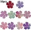 Gradiente Aleatório Flor de Cerejeira Acrílico Perfurado Flor de Cinco Pétalas DIY Brincos Acessórios de Cabelo Grampo de Cabelo Peças de Joia Pacote de Material Atacado