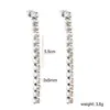 Brincos de Franja com Zircônia Europeus e Americanos Moda Feminina Estilo Exquisito de Luxo Leve Versátil Corrente de Diamante Colorido Acessórios Brincos Transfronteiriços