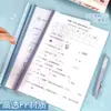 Clip de Barra de Tirar de Color Degradado Carpeta Transparente Engrosada A4 Estudiante de Aspecto Atractivo con Forma de Gota de Agua Clip para Papel de Examen Carpeta de Información Venta al por Mayor