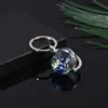 Chaveiro Transparente de Cristal do Sistema Solar Pingente de Vidro da Lua Marte Oito Planetas Pingente do Espaço Sideral Em Estoque