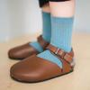 Z091 calcetines para niños al por mayor solo calcetines de moda para niños color liso doble costura calcetines para niños algodón peinado calcetines para bebé