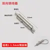 Hebilla de Bloqueo Colgante Sujetador para Asegurar Cable de Acero, Pinza de Bloqueo de Doble Agujero, Retráctil Autoblocante Ajustable