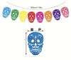 Bandeira Pinatara Feltro PINATA Carnaval Mexicano Festival dos Mortos Não Tecido Colorido Flor Oca