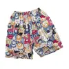 Shorts JX Masculino Verão Algodão Seda Feminino Calça de Praia Casal Secagem Rápida Solta Casual Shorts de Surfe Tendência Masculina Calça de Cinco Pontos