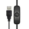 501 Cable de Interruptor Cable de Alimentación USB Lámpara Genial Luz Nocturna LED Lámpara para Plantas Lámpara de Atardecer Cable de Conexión con Interruptor de Botón