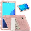 Para Samsung A7 Lite T220 Funda Colorida de Silicona y PC con Soporte, Espalda Plana, SM-T225 Cubierta Protectora