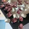 Diamantes rectangulares octogonales de corte zircón para decoración de uñas, brillantes y coloridos de corte flor de hielo, caramelos de hielo mahjong, decoraciones de uñas portátiles