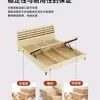 Luxo Leve Italiano Quarto Principal Cama Grande Moderna Simples Vela Borda Bolsa Macia Cama de Casamento Cama de Couro Quarto Principal Cama de Casal de Ponta