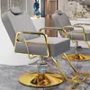 Nuevo Modelo de Silla de Peluquería Reclinable para Corte de Cabello y Afeitado, Asiento Engrosado, Giratoria y de Altura Ajustable, Acero Inoxidable, para Peluquería y Tintes