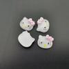 Gato de Dibujos Animados Cuerpo Completo Kt Cabeza de Gato Accesorios de Resina DIY Horquilla Cuerda para el Cabello Parche Vaso de Agua Material para Caja de Almacenamiento de Funda de Teléfono Móvil