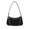 2026 Nuevo Bolso de Cadena de Cuero Suave en Forma de Media Luna, Bolso Vintage de Hombro o Debajo del Brazo para Mujer, Bolso Cruzado de Moda de Nicho Transfronterizo