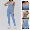 Mono de Yoga Transfronterizo para Mujer con Almohadillas Extraíbles en el Pecho, Pantalones Deportivos de Cintura Alta Adelgazantes, Diseño de Espalda Hermosa con Aberturas, Ropa de Pilates y Fitness