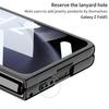 Adequado para Samsung ZFold5 dobrável Phone Case Electroplated Push Window Lens All-inclusive Trendy Brand Drop-resistant Capa protetora transparente