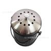 Cubo de basura de cocina doméstico de 5L con tapa, cubo de compostaje de cocina de acero inoxidable metálico con filtro de algodón desodorante