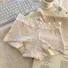Calzoncillos tipo bóxer para mujer 10A Algodón Antibacteriano Entrepierna Extendida Ropa Interior para Mujer Estilo Puro Lustre Cintura Media Talla Grande Venta al por Mayor
